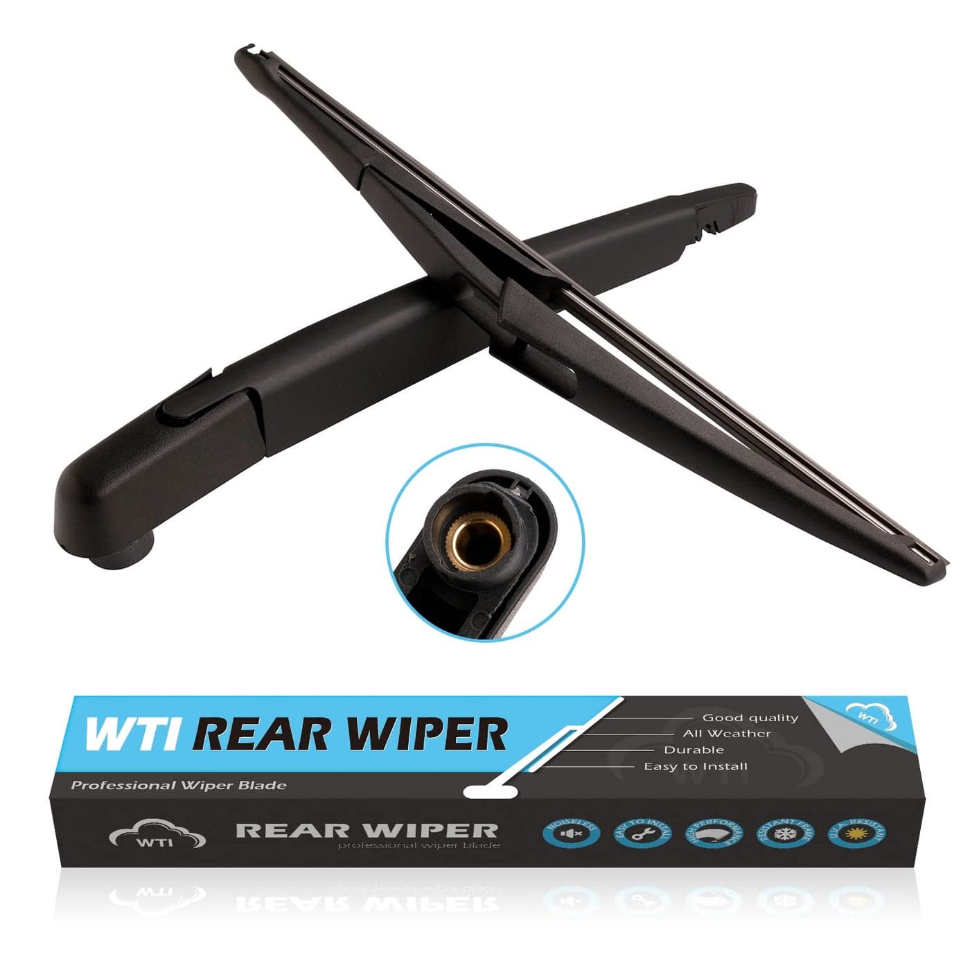 WTI Rear Wiper Arm Blade Set Compatible With Nissan Rogue 20142019 Rogue Sport 20172019 Pathfinder 20132019 Rear Windshield Window Wiper Kits Assembly New Replacement Accessories Parts