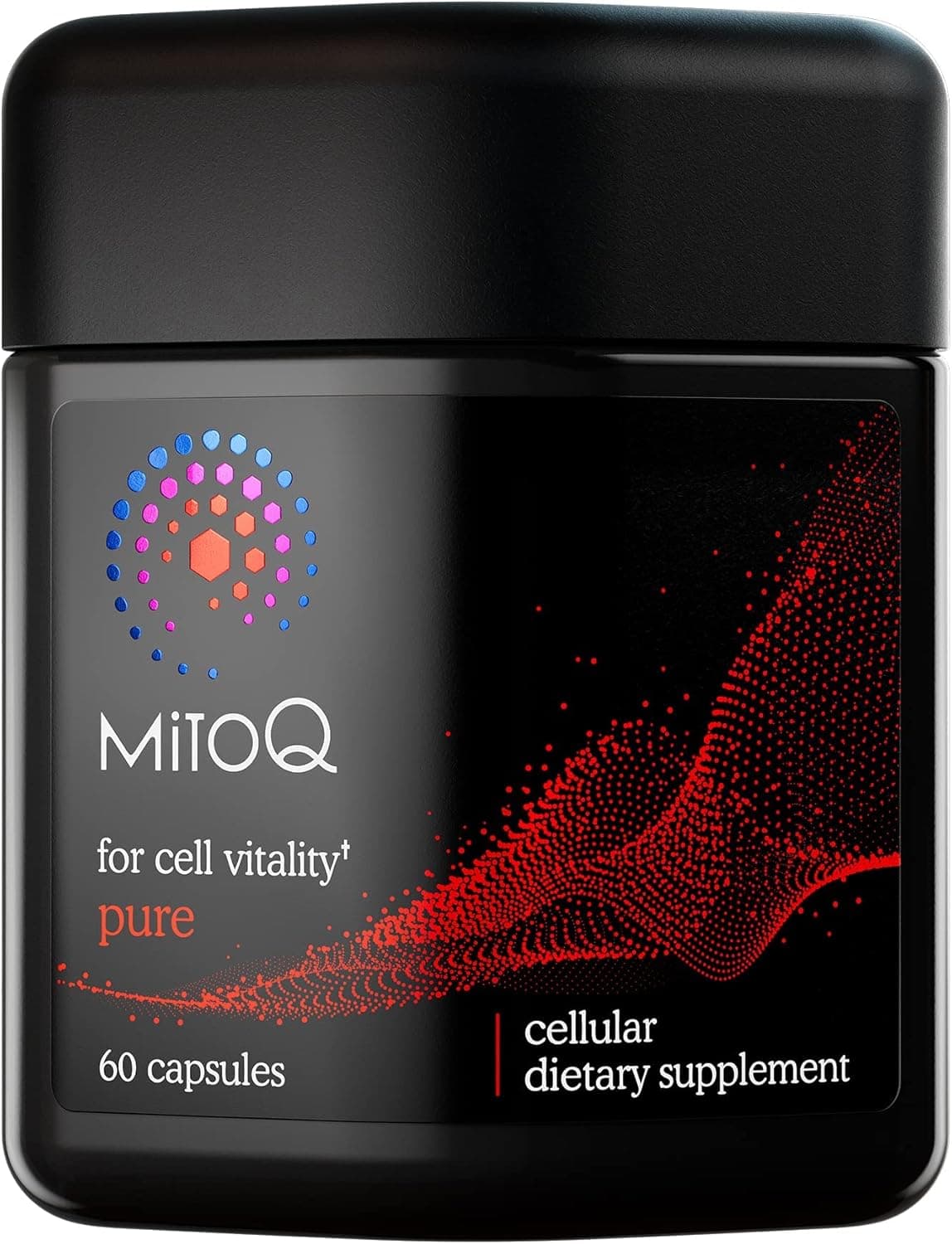 MitoQ Pure Advanced Mitochondria Supplement Superior Bioavailability to CoQ10 Reduces Free Radical Damage for Healthy Aging Metabolism Heart Health Energy Strength Mobility