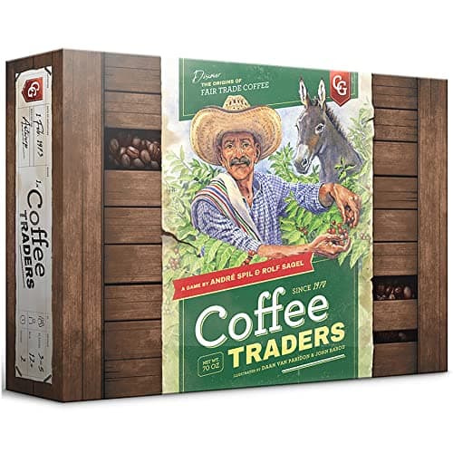 Capstone Games: Coffee Traders - Strategy Board Game, 3-5 Players, Ages 12+, 120 Min