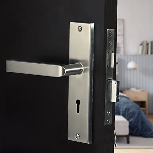 CRUST Premium 8" Ky Plate Mortise Door Lock Handle Set/ Mortise Lock with Brass Lock Body with 3 Keys (LB - 201)