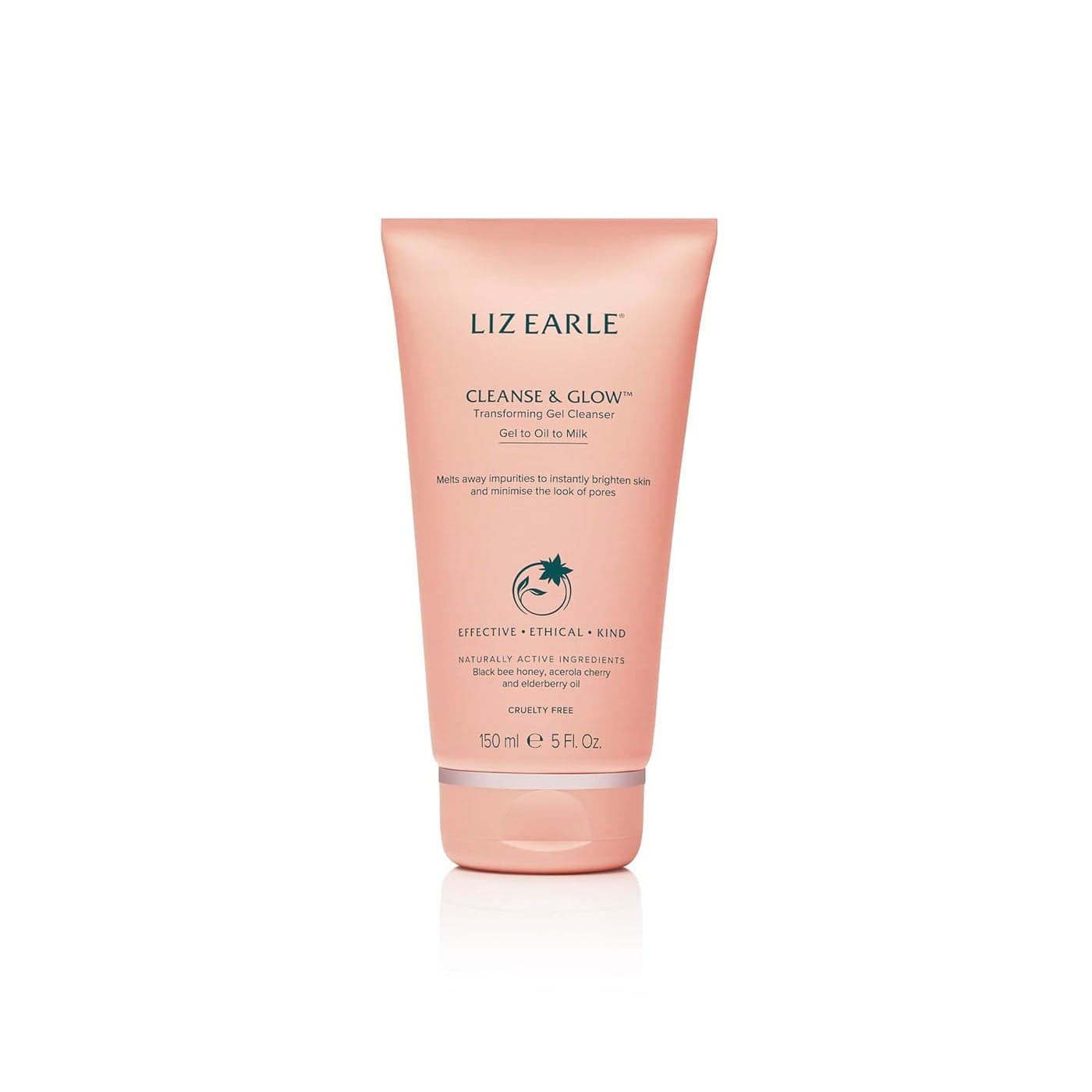 Liz Earle Cleanse Glow Transforming Gel Cleanser Gentle Cleanser Face Wash Makeup Remover Helps Minimize the Appearance of Pores and Reveals Luminous Glowing Skin 150ml