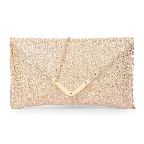ADISA CL029 women clutch/sling bag (Gold)