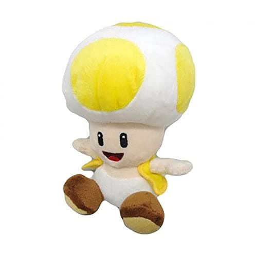 Little Buddy Super Mario All Star Collection 1589 Yellow Toad Stuffed Plush 8