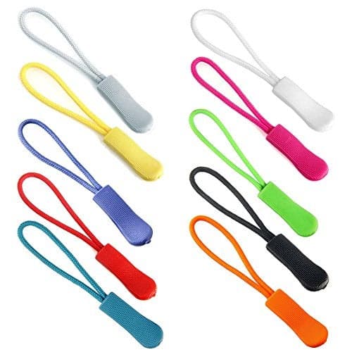 Z ZICOME Colorful Zipper Pulls for Backpacks, Luggage and Jackets, Set of 20