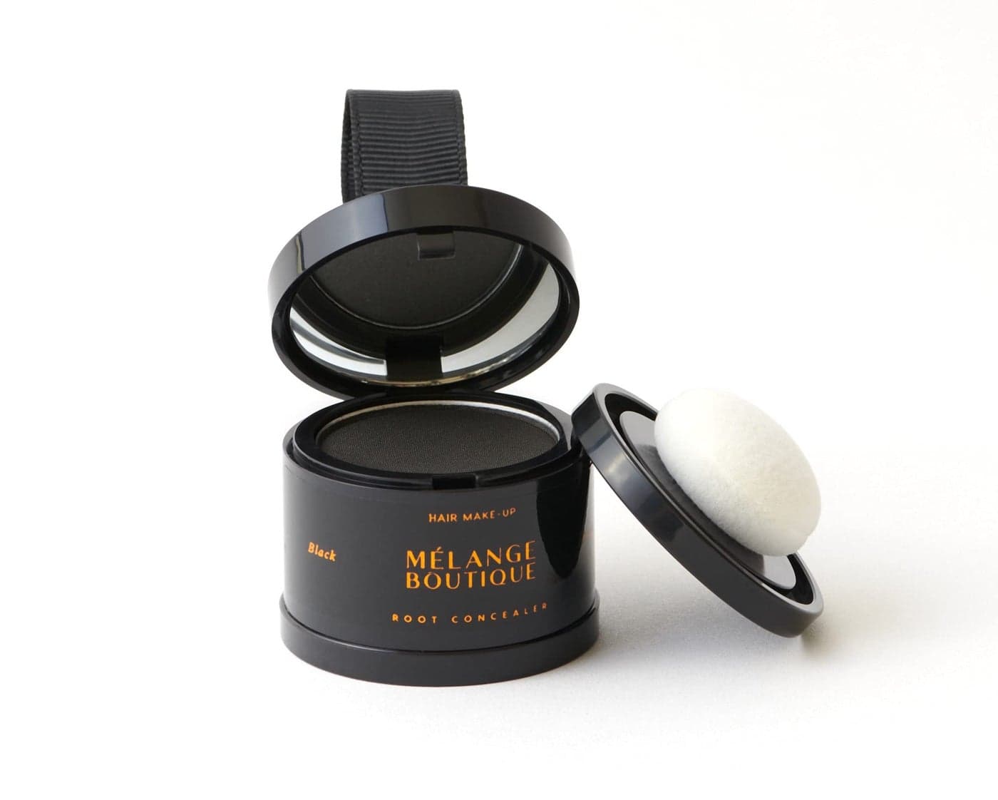 MELANGE BOUTIQUE Hairline Instant Formula Black Root Touchup for Gray Hair Thinning Bald Spots Concealer