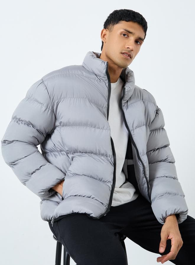 Styli Men Oversized Puffer Jackets