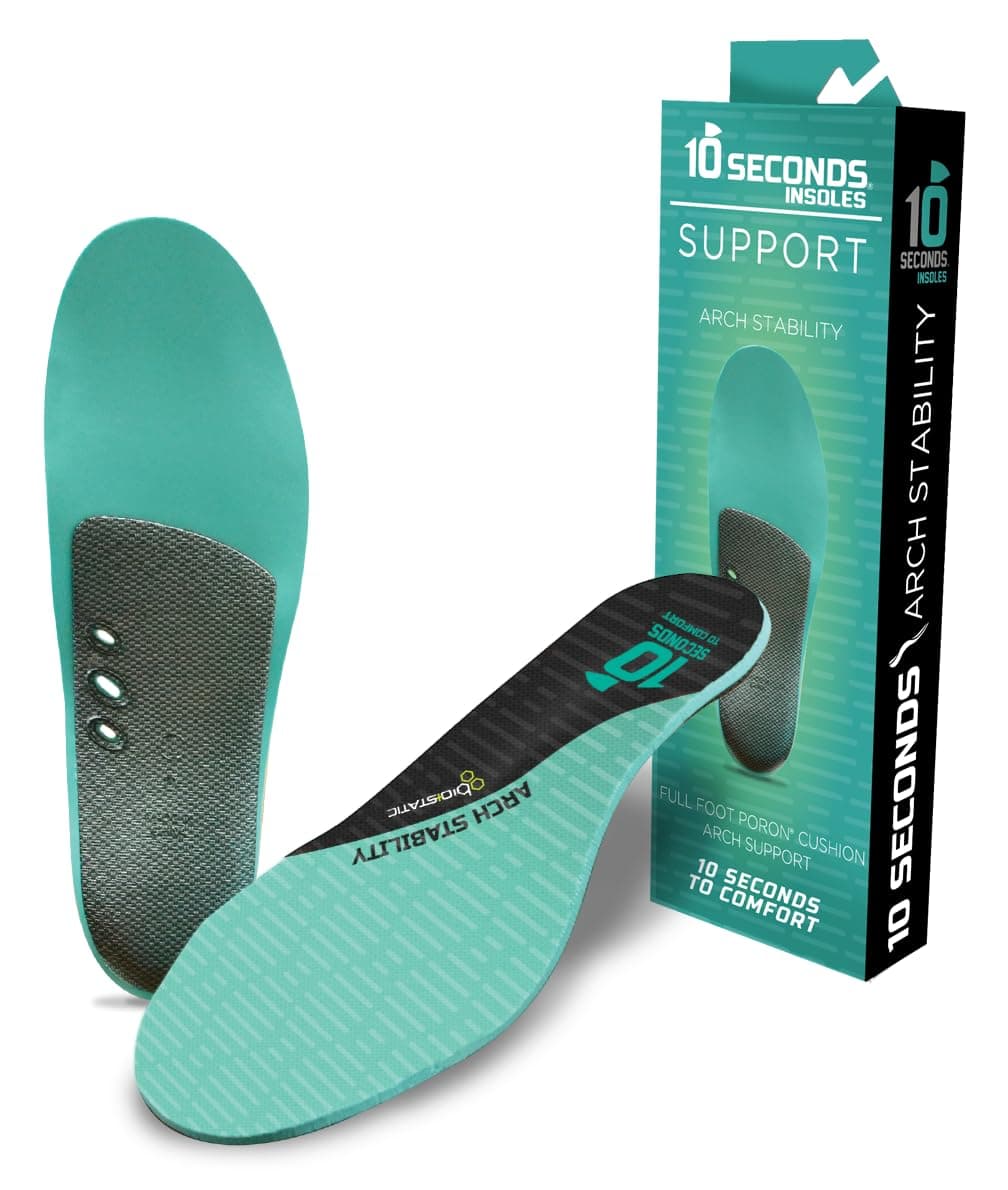 3720 Stability Insole Firm Arch Support High Arch Height Firm Cushioning High Shock Absorption Trim to Fit Shock Absorbing Memory Foam with Stability Plate M 6 W 8