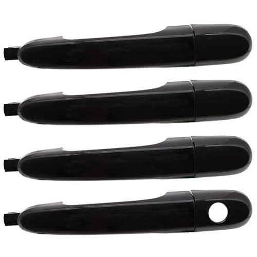 Lcyolada Set of 4 Exterior Door Handles for Kia Sportage 2005-2010, Front and Rear Drive & Passenger Side Replaces# 80776, 82651-1F00000
