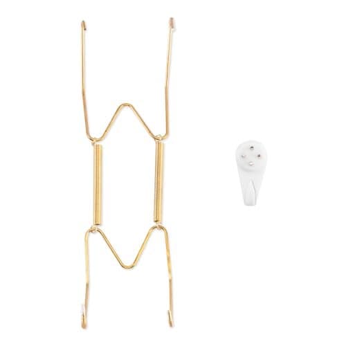 Bilillo Plate Hangers for The Wall, Suitable for 8-10 inch Decorative Plate, Stainless Steel Invisible Heavy Duty Wire Plate Holder with Wall Hooks, Plate Hangers for Displaying Plates
