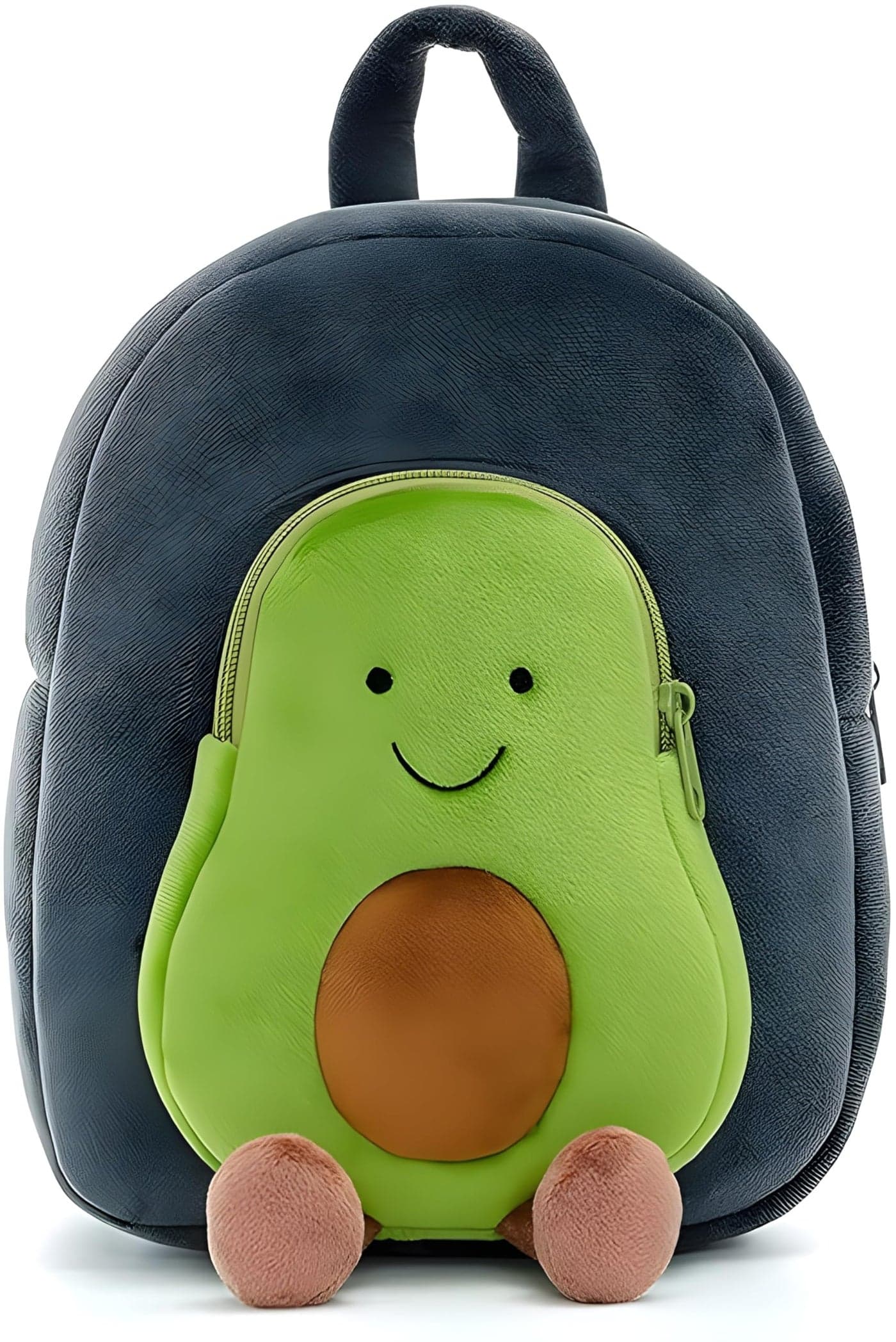 Delicado Plush Avocado Kids Backpack | Soft Lightweight Toddler Nursery Preschool School Travel Bag for Boys & Girls Age 1-5 Years | 14 Inch Green