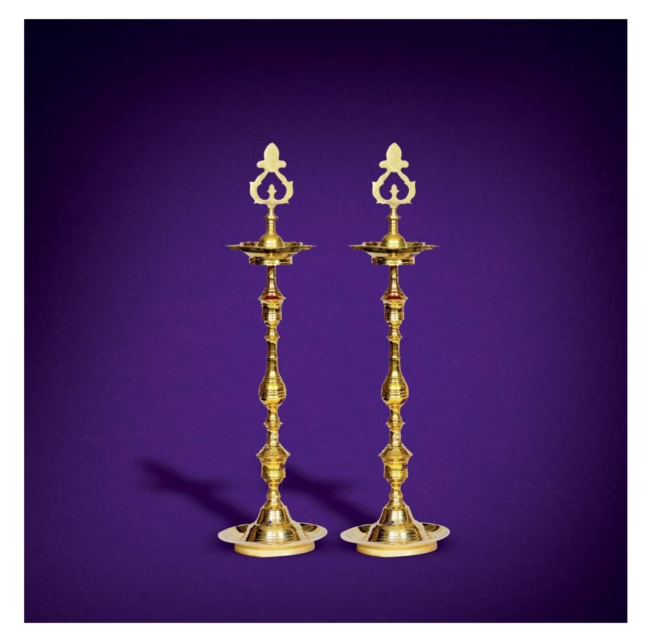 Puyangam Brass KUTHU VILAKKU, Brass Lamps/Diya/DEEPAM for Pooja/Best Lamps/Diya/KUTHU VILAKKU for Gifts/Decorations (20 Inch)