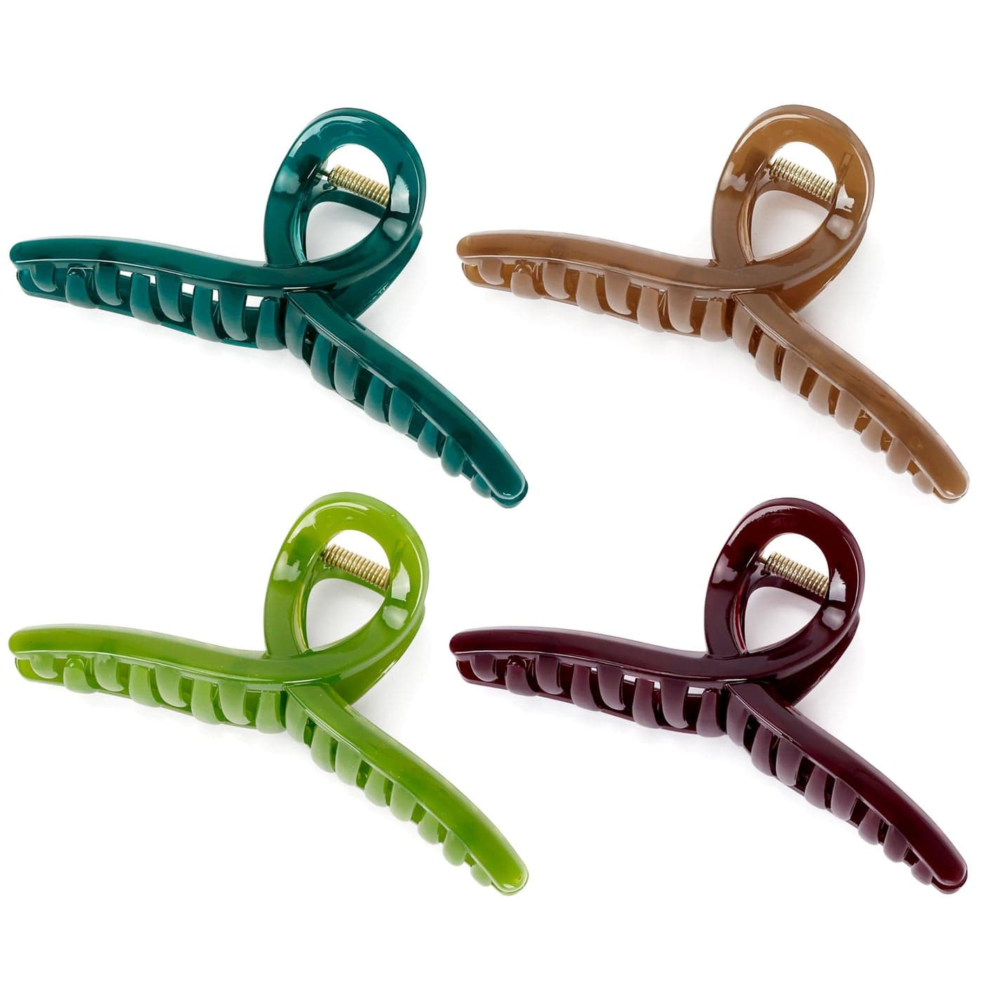 Big Hair Claw Large Butterfly Hair Clip 5 Oversize Acrylic Hair Clips for Long Thick Hair Barrette Accessories Christmas Gift for Womens and Girls 4 Pcs