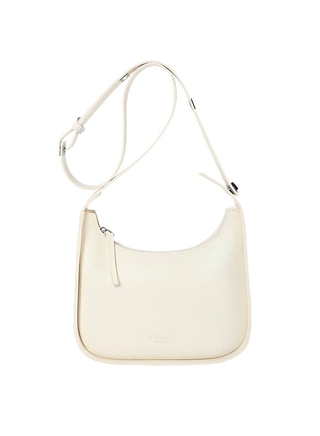 Women's PU Leather Shoulder Bag, Ladies Large Capacity Side Bag Carry Bag, Daily Commuter/Banquet/Party/Campus Handbag Tote Bags Clutch Bag Phone Bag Beach Bag for Girls/College Students(White)