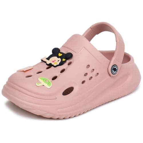 TRASE Stylish Clogs for Woman | Lightweight & Comfortable Waterproof Sandals for Women | Extra Soft, Anti-Skid Slip-On Footwear (Peach, 5 UK)