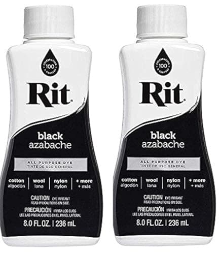 Rit All-Purpose Black Liquid Dye (2 Pack, 8 oz)