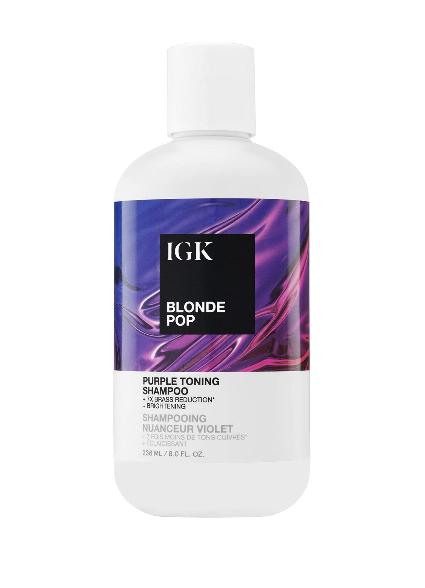 IGK Blonde Pop Purple Toning Shampoo 236 ml / 8 oz