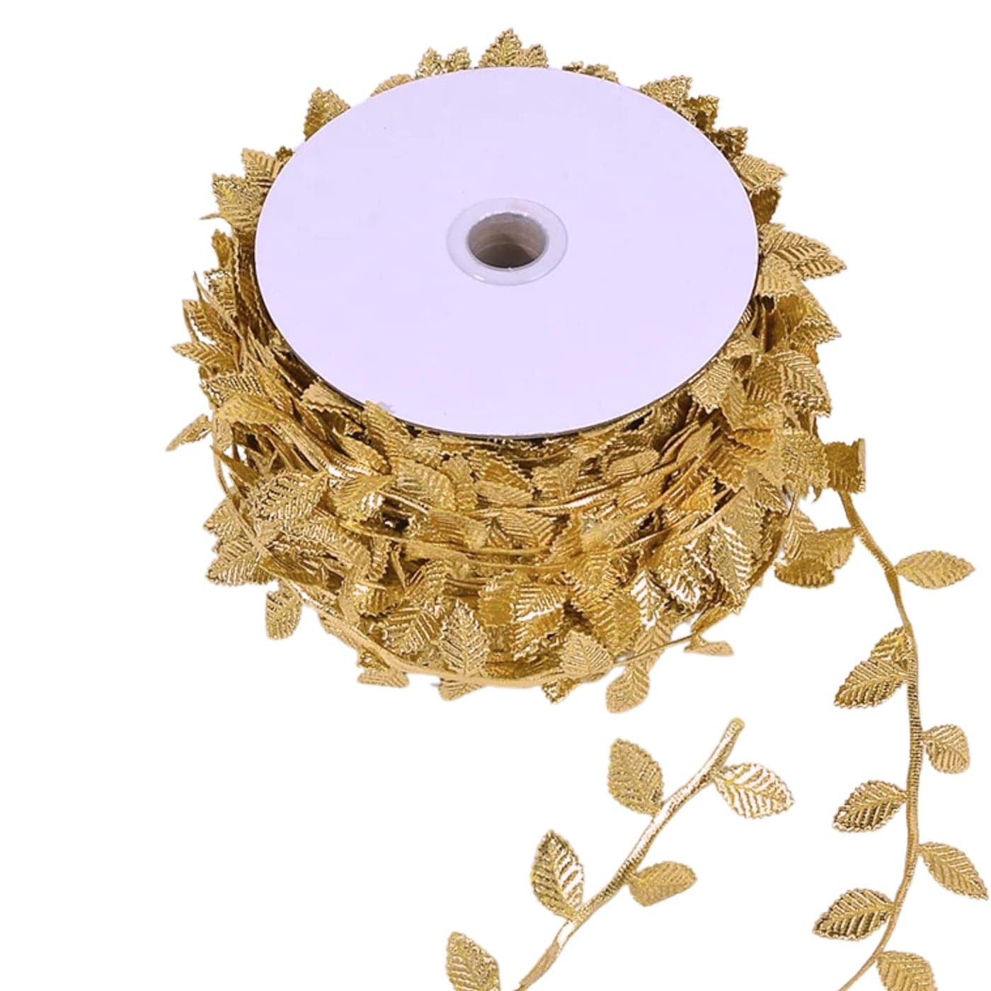 10 Yards Artificial Gold Leaf Ribbon Gold Leaf Garland for DIY Craft Garland Party Wedding Decorations Artificial Vines