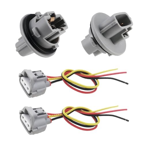 2PCS Front Turn Signal Light Bulb Wiring Harness Socket Plug 90075-60060 9007560060,Compatible with Toyota Tacoma 2005-2016 Tundra 2005-2021 Sequoia 2008-2018 4Runner 2003-2006 Venza 2007-2019