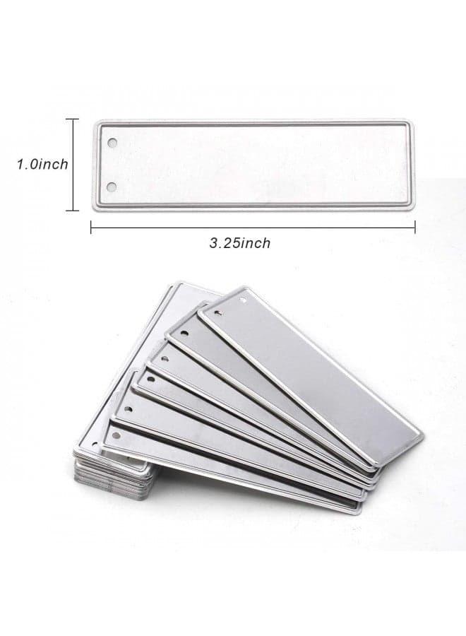 Coolrunner Plant Labels, Aluminum Plant Tags with 6 Inch Wires (100)