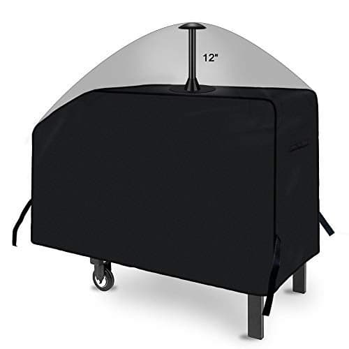 iCOVER 28 inch Griddle Cover for Blackstone, 600D Heavy Duty Waterproof Anti-UV Canvas Flat Top BBQ Covers for 28" Outdoor Cooking Gas Grill Griddles with One Side Shelf