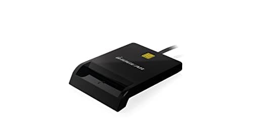 IOGEAR USB Common Access Card (CAC) Reader - EMV Level 1/ 4.1 Compliant - PC/SC version 1.0/2.0 - Class A, B, and C (5V / 3V / 1.8V) - T0, T1 Protocol - Compatible MS USB-CCID Driver - GSR212