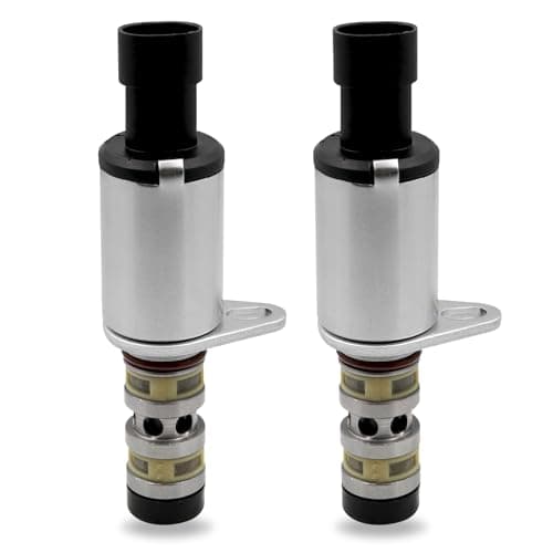 2PCS Camshaft Engine Oil Control Variable Valve Timing VVT Solenoid, Compatible with Chevy Aveo Cruze Sonic Trax for Astra for Pontiac G3 for Saturn, Replace# 12992408 55567050 918-006