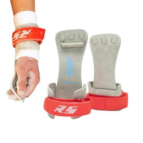 Reisport High Bar Gymnastics Grips for Men - Premium Leather Hand Grips for Gymnastics Bars - Gymnastics Equipment & Accessories for Advanced Gymnasts