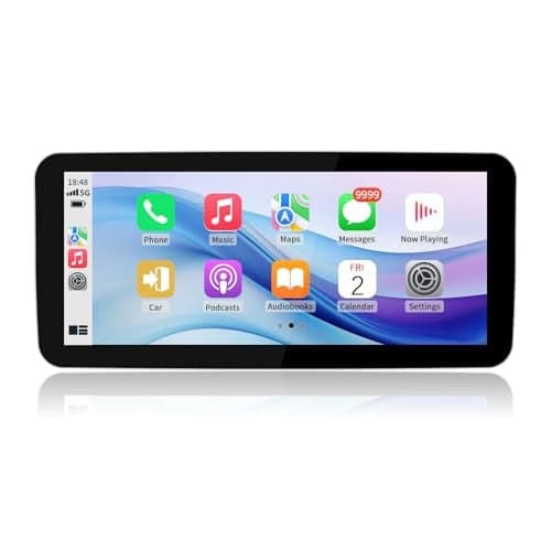 BARGGN Wireless CarPlay/Android Auto 12.3 Inch Touchscreen for Mercedes Benz E Class W212 E200 S212 (2015-2016) with NTG5.0 System, Car Radio Receiver, Multimedia, Bluetooth, Car Stereo