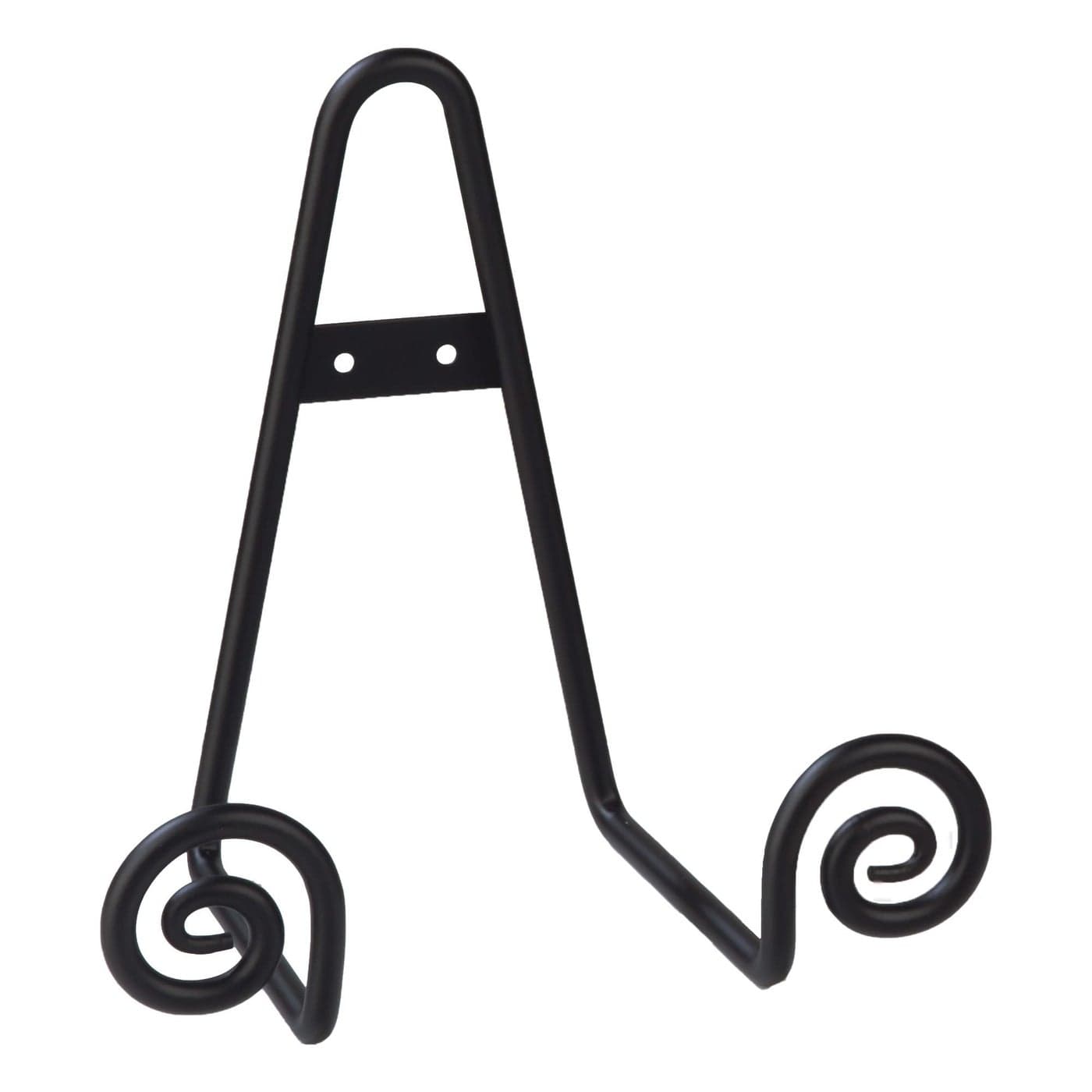 TRIPAR Decorative Scroll Rack Large Black Display 45 Inch Depth Functions as Wall Rack or Tabletop Easel Lightweight and Durable Showcase Beautiful Plates China Artwork and More