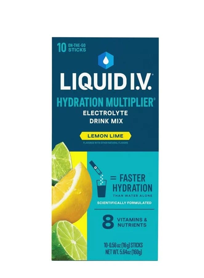 Hydration Multiplier Electrolyte Drink Mix, Lemon Lime - 0.56oz each/10 Sticks