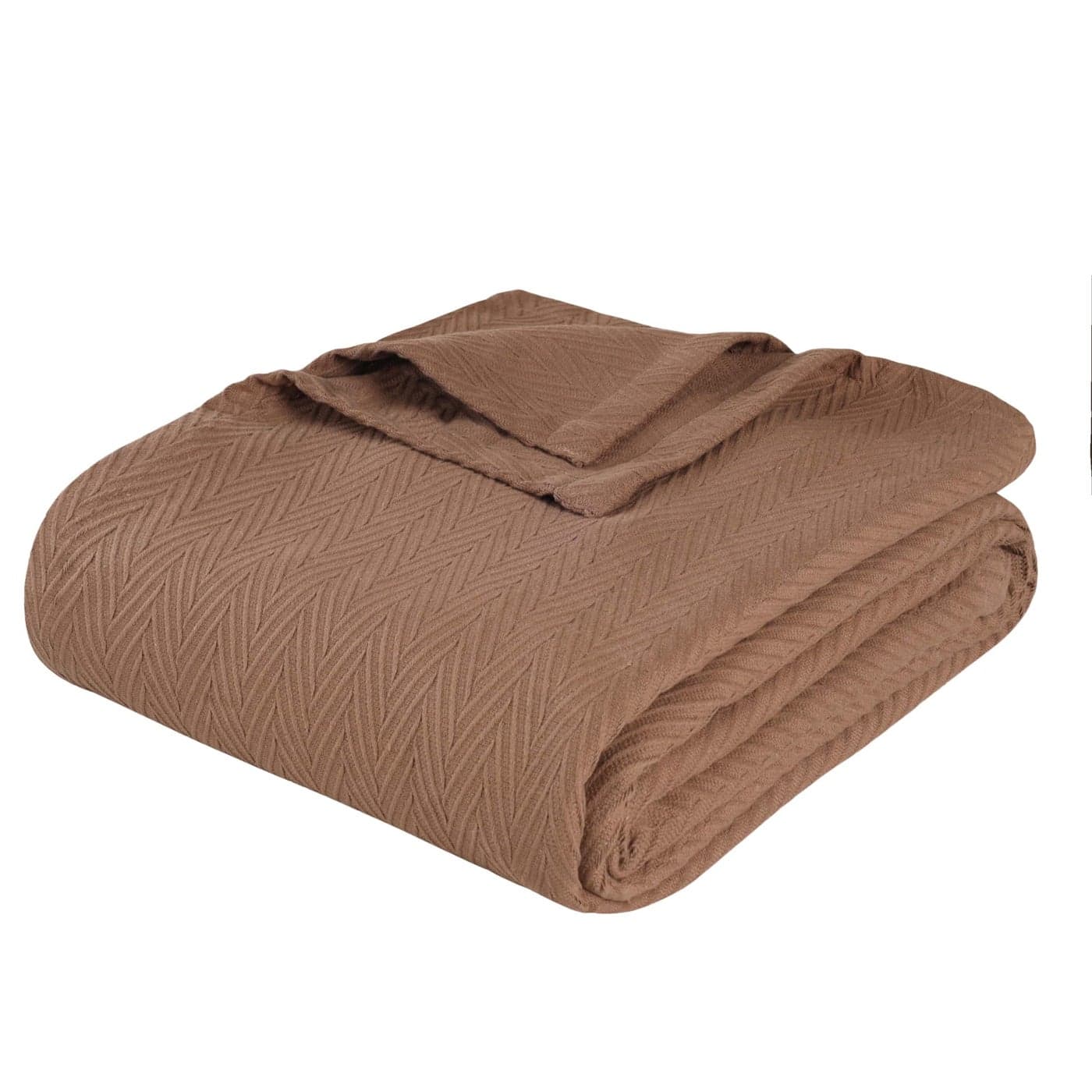 Superior Metro AllSeason Cotton Blanket Woven Blanket for Couch Bed Bedding Farmhouse Home Essentials Cute and Cozy Bohemian Blankets Herringbone Weave Throw Size Taupe