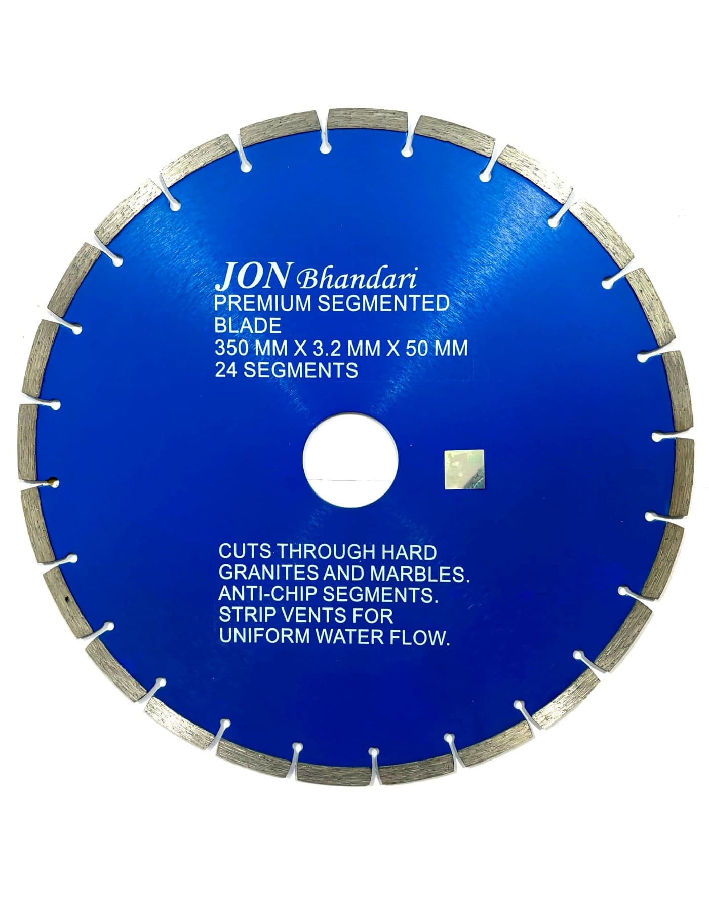 Jon Bhandari Tools 14 inch Premium Segmented Diamond Cutting Blade for Marble, Granite, Tiles & Stones | 350mm Stone Cutter Blade for Angle Grinder | Heavy-Duty Blade for Wet & Dry Cutting (1pc)