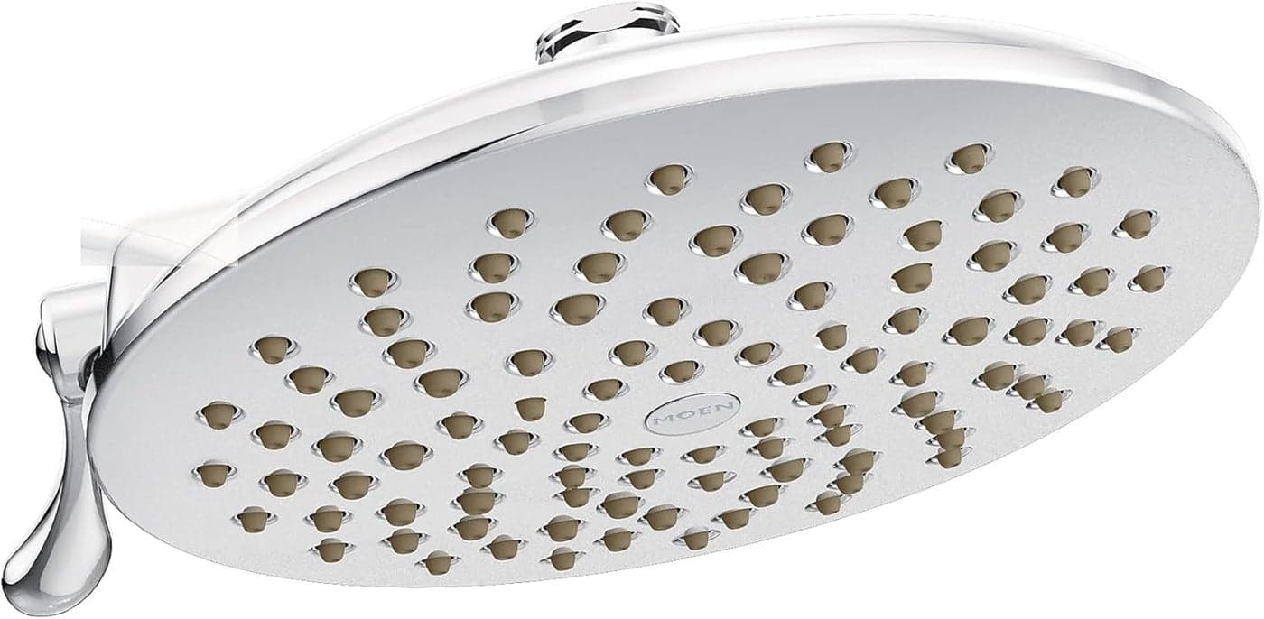 Moen Velocity Chrome TwoFunction Rainshower 8Inch Shower Head with Immersion Technology for a HighPressure Rinse S6320