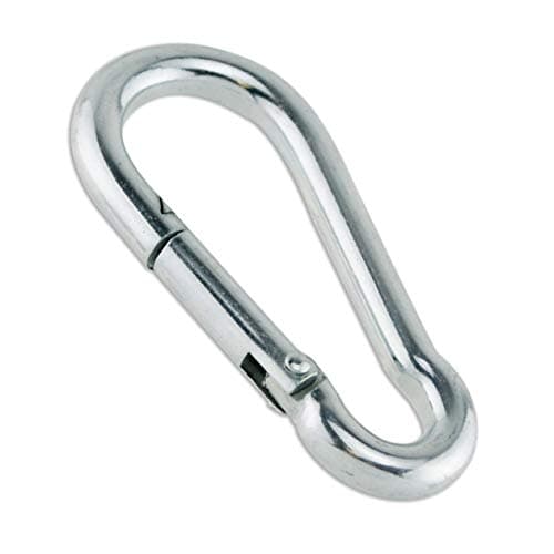 Serveuttam Stainless Steel Snap Hook � Heavy Duty Safety Lock Cable Attachment | SnapHooks for Weight-Lifting, Mountain Climbing, Gym and Home | M80x8 Metal Carabiner for Everyday Use (M8x80, 12Pc)