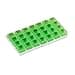 Ezy Dose Weekly 7Day Pill Organizer Vitamin and Medicine Box Large PopOut Compartments 4 Times a Day Green