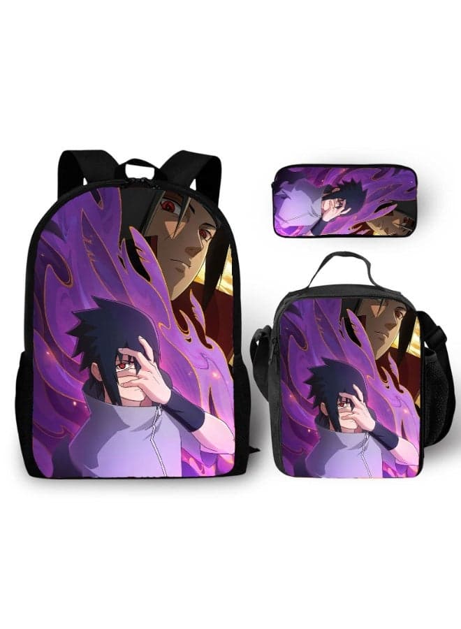 backpack pencil case satchel three-piece suit men and women leisure sports travel backpack student school backpack