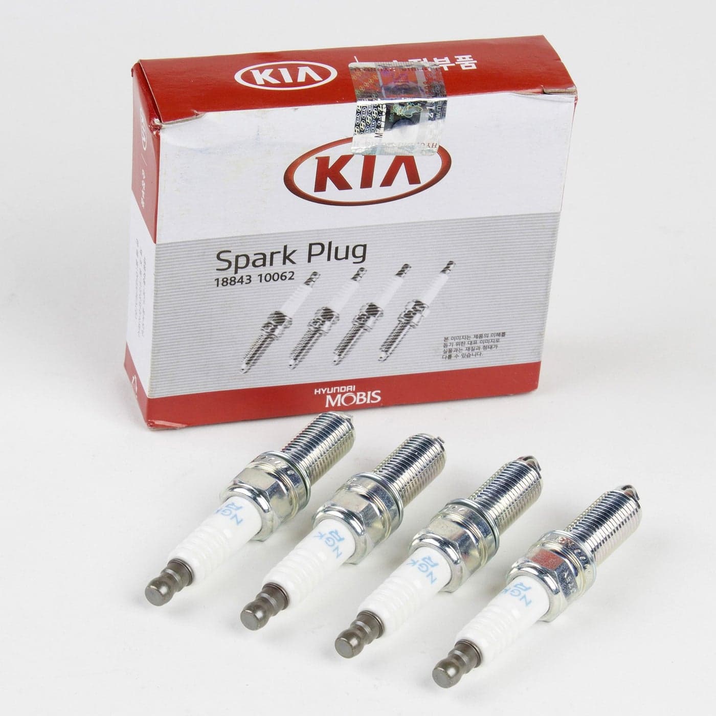 Genuine OEM Kia Hyundai NGK Spark Plugs Pack of 4 1884310062