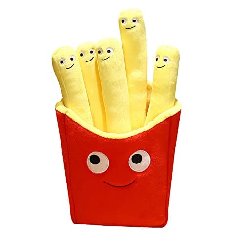 NatureMan Funny Food Stuffed Fries Plush Pillow157inch Fries Plush CushionHamburger Fries Stuffed Pillow Great for Kids Gifts and Home Decor Fries