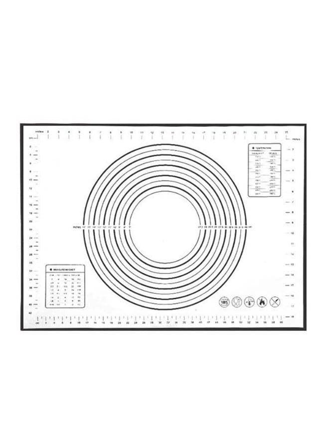Silicone Kneading Pad White/Black 60x80centimeter