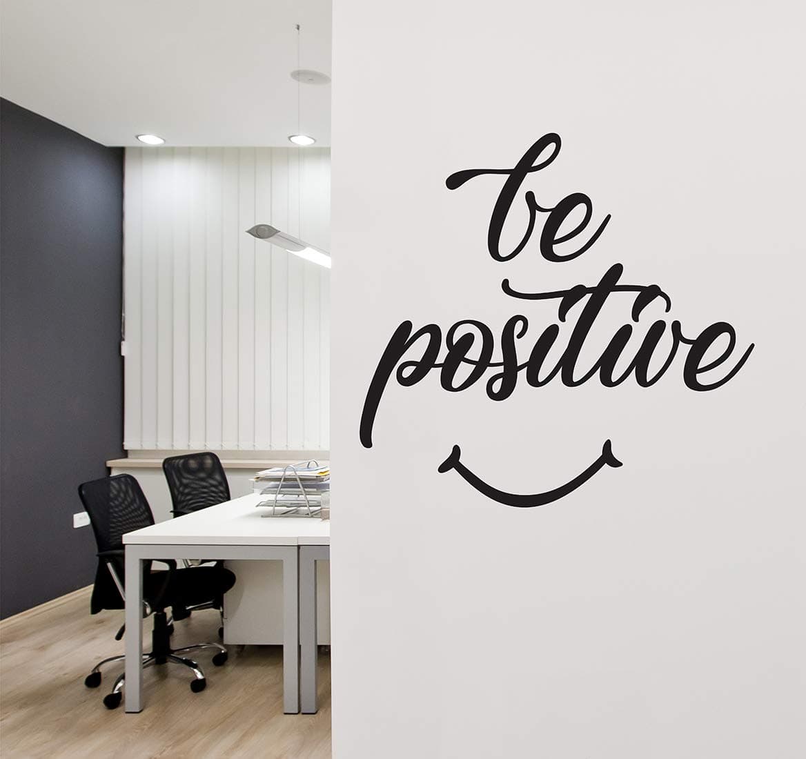 Wallstick be Positive wallstickers (Vinyl 60 cm x 60 cm)