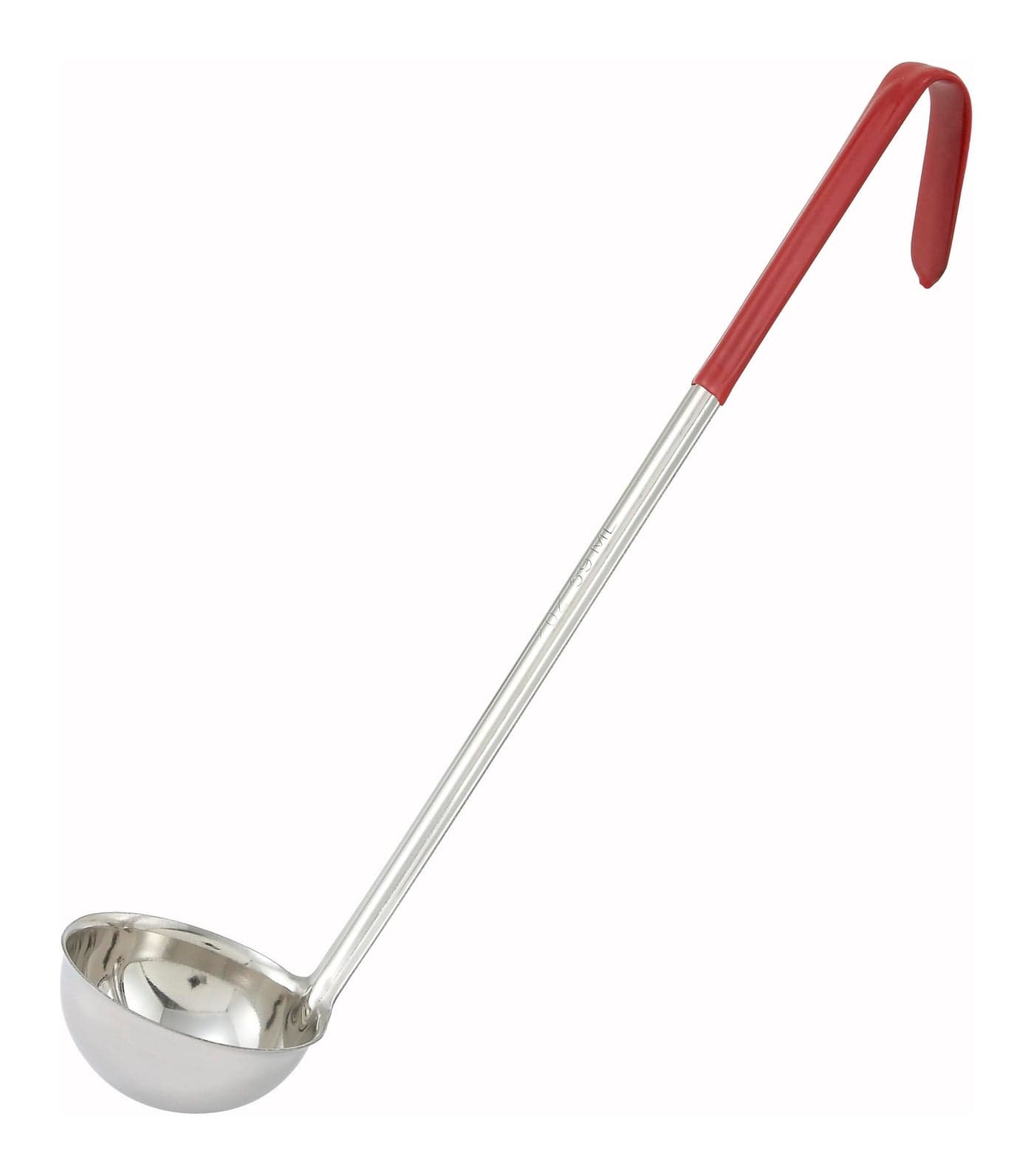 Winco Red Stainless Steel Ladle Handle 2Ounce Medium