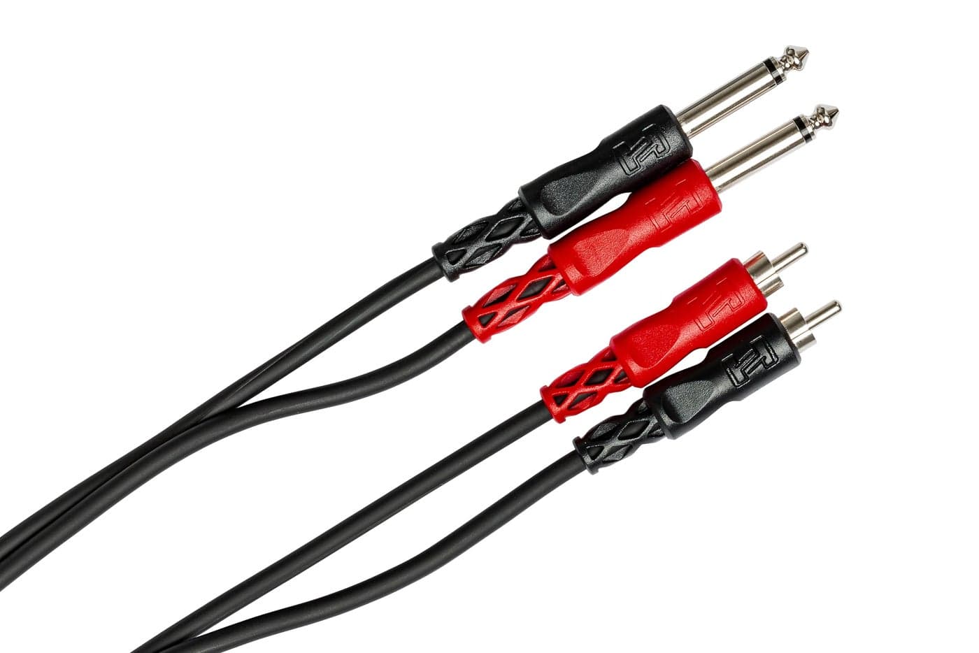Hosa CPR-204 Dual 1/4" TS to Dual RCA Stereo Interconnect Cable, 4 Meters