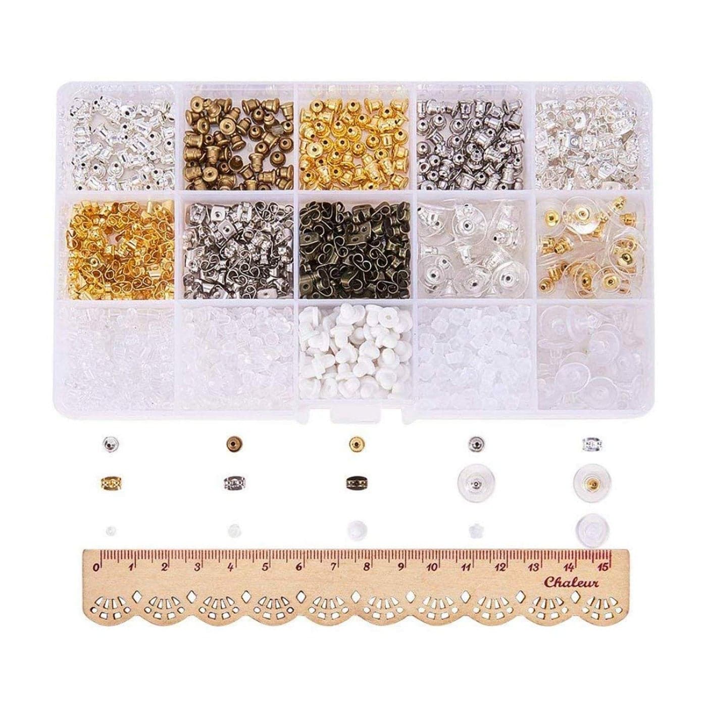 DIY Crafts Pack Of 1000 Pcs, Design No # 3, Earring Stopper Back Se (Pack Of 1000 Pcs, Design No # 3)