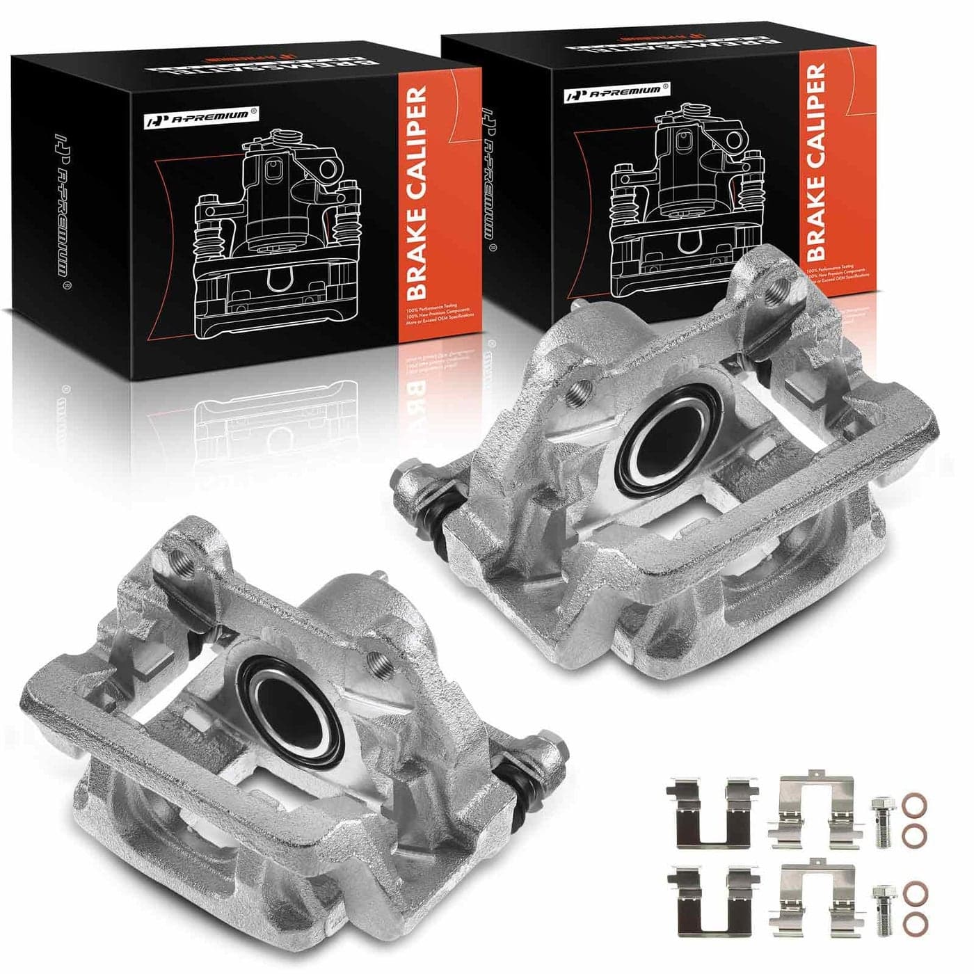 APremium Disc Brake Caliper Assembly with Bracket Compatible with Select Honda Models Pilot 20092015 V6 35L Rear Driver and Passenger Side 2PC Set