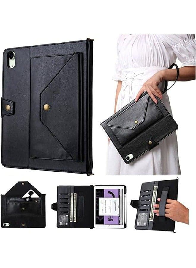iPad Mini 6 Case, PU Leather Folio Zipper Case with Card/Pen Slot/Pocket, Compatible with iPad Mini 6th Gen 8.3.