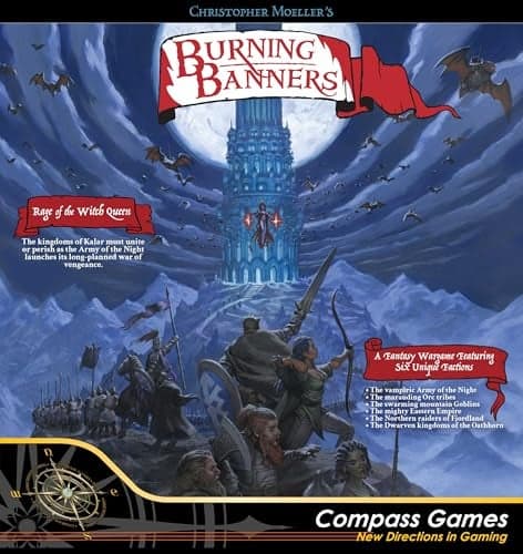Compass Games Burning Banners Rage of The Witch Queen Board Game