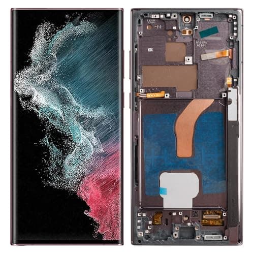 US Version TFT Replacement Compatible with for Samsung Galaxy S22 Ultra G908a S908u S908w No Fingerprint LCD Display Touch Screen Digitizer Assembly with Repair Tools68inch