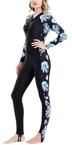 REALON Diving Skin Suit for Women Men Full Body Scuba Dive Swimming Thin Swimsuit One Piece UV Protection Quick Dry Rash Guard Swimwear Surfing Snorkel Kayak Water Sport