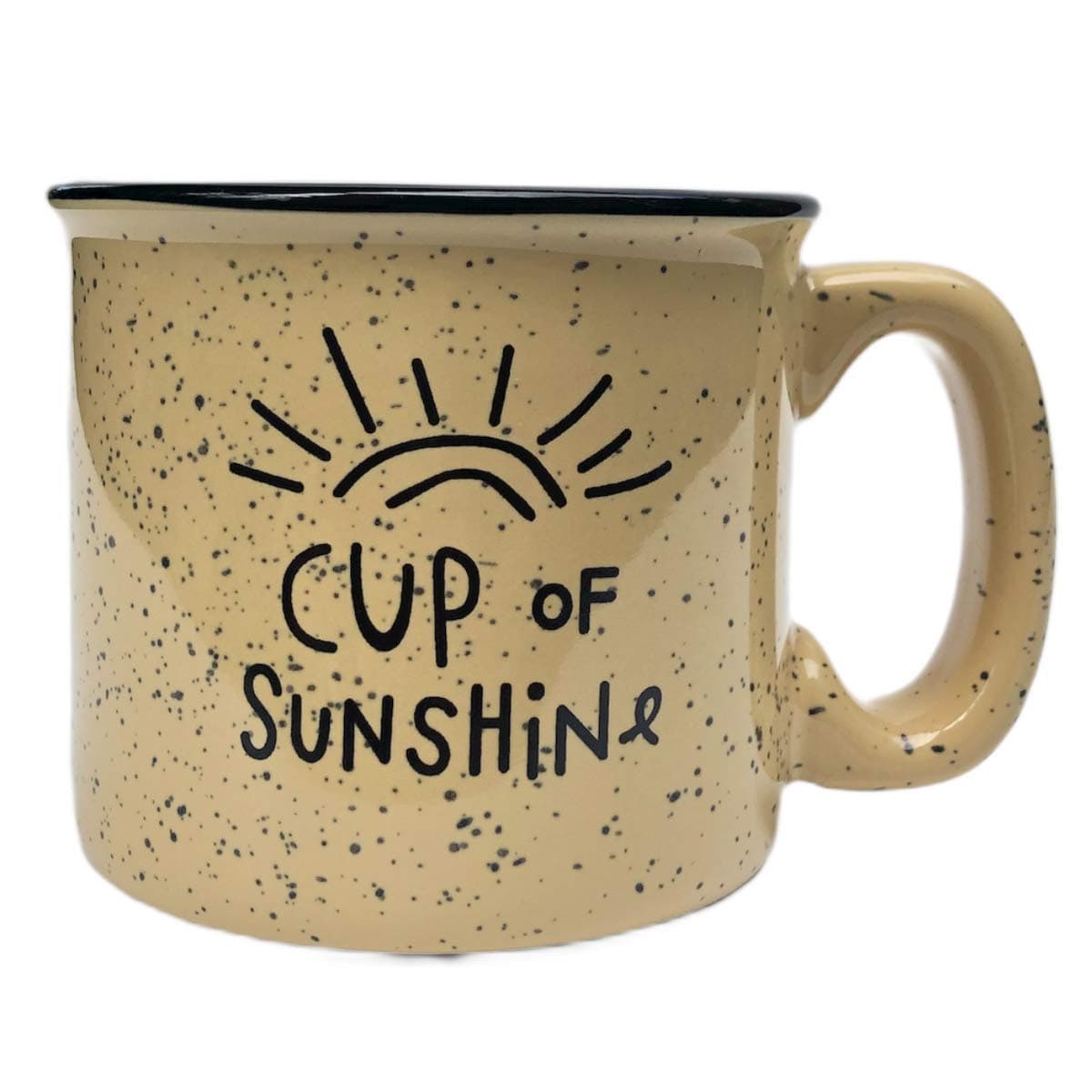 Cup Of Sunshine Cute Ceramic Campfire Coffee Mug Campfire Gift Mug For Happy Camper Outdoor Backpacking Mountain Camper Mugs Lovers Cool Gifts for Friends Moms Christmas And Holiday Gift Cup