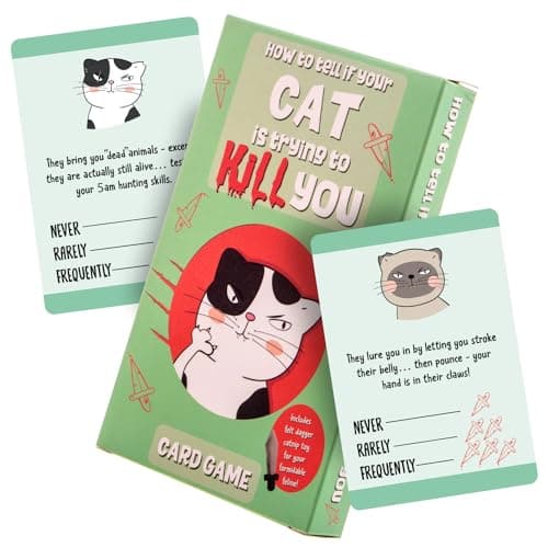 Boxer Gifts How to Tell If Your Cat is Trying Kill You Card Game Hilarious Evil for Lovers Great Gift Friends GA3126